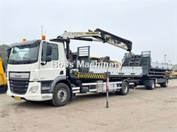 Daf CF400 + 17m Palfinger Crane / kran + Trailer