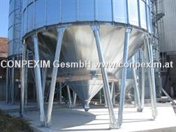 Conpexim Trichtersilo 120 t, 4,615 m Durchmesser