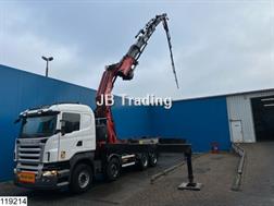 Scania R 420 8X2, EURO 3, Fassi, JIP, 150.000 KG