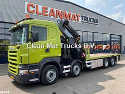 Scania R 420 8x2 manual Palfinger 85 Tonmeter laadkraan +