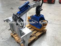 Binderberger Holzspalter Spalter Kreissäge Förderband Rückezang