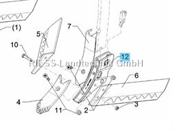 Lemken Grubber Schnellwechselfuß SWF 2G 2 Stk. 461009