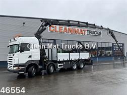 Scania R500 V8 8x4 Manual Hiab 42 Tonmeter laadkraan + Fl