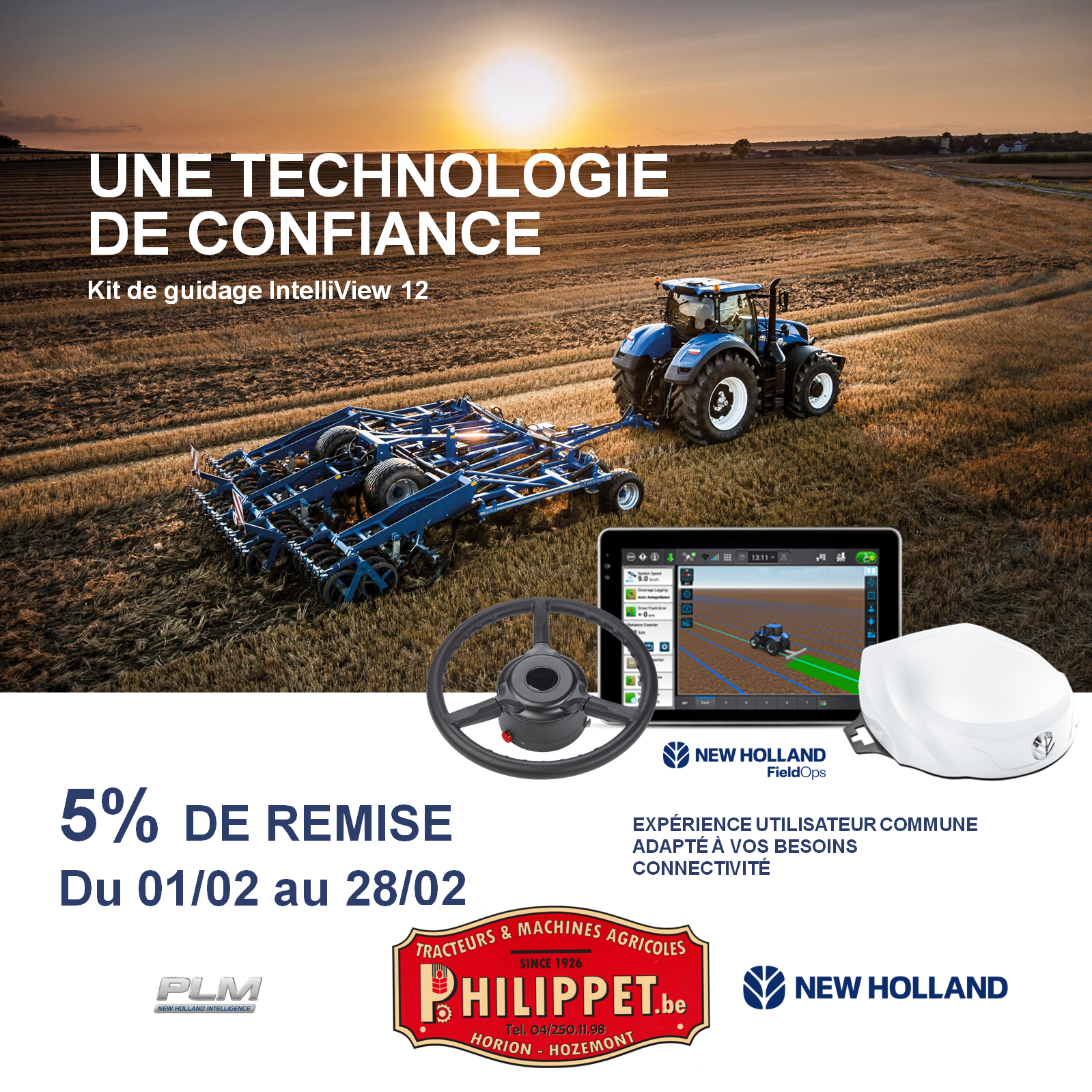 Campagne Agriculture de précision New Holland 02/2026