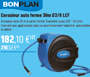 BON PLAN: ENROULEUR AUTO FERME 30m 03/8 LCF